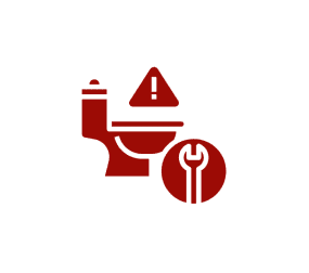 Plumbing issue alert symbol