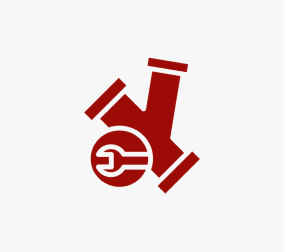 Wrench and pipe icon